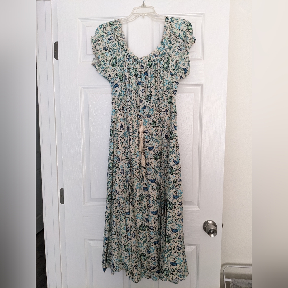 Torrid Midi Challis Off-Shoulder Dress